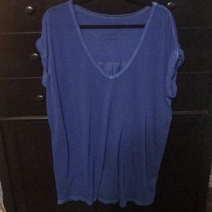 We the Free Large Oversized Blue Tee